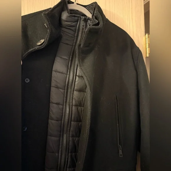 Men’s Large Cole Haan Signature Wool Blend Overcoat